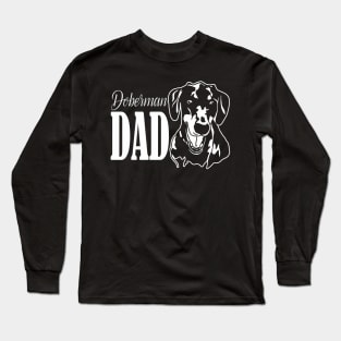 Doberman Dad Gift Long Sleeve T-Shirt